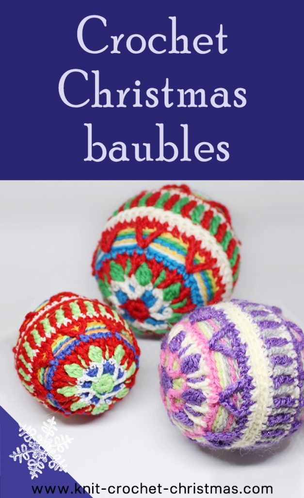 Crocheted Christmas ball tutorial Knit & Weihnachten häkeln
