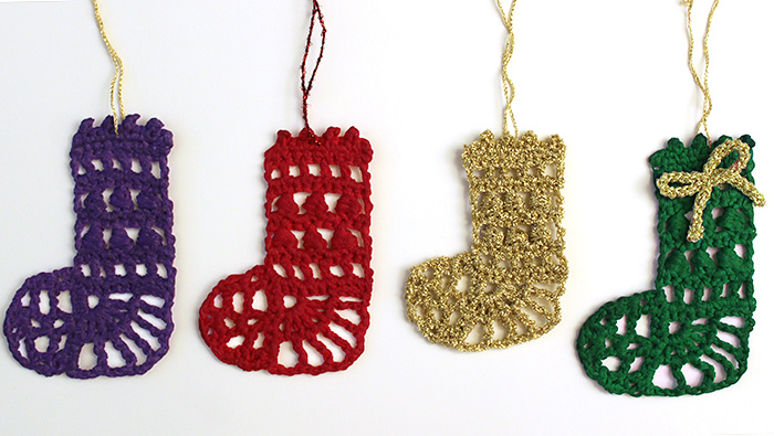 Crochet Christmas stockings pattern