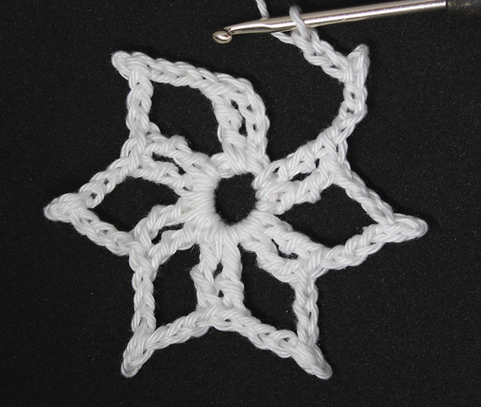 crochet snowflake pattern image 1
