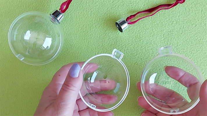 clear fillable christmas tree balls