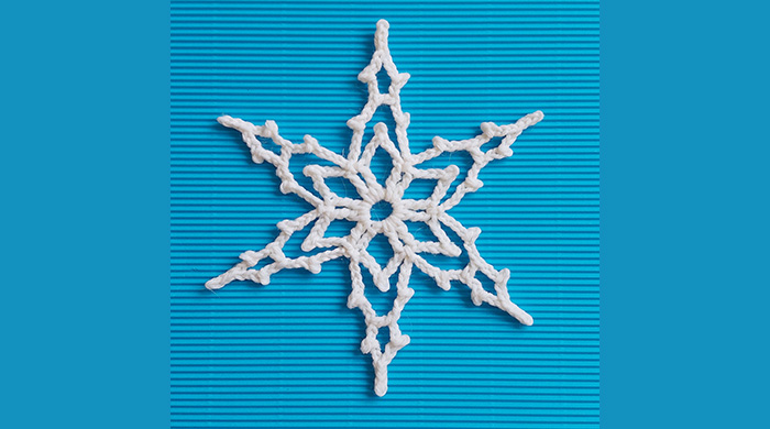 Easy free crochet snowflake pattern, chart and video
